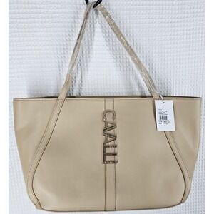 Cavalli Class Tote Bag Beige Satchel Handbag NWT MSRP $118